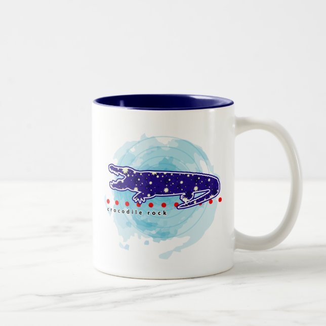 Caneca De Café Em Dois Tons Crocodilo Rock (Direita)