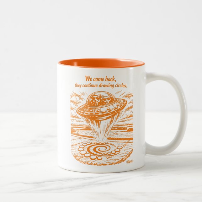 CANECA DE CAFÉ EM DOIS TONS CROP CIRCLES (Direita)