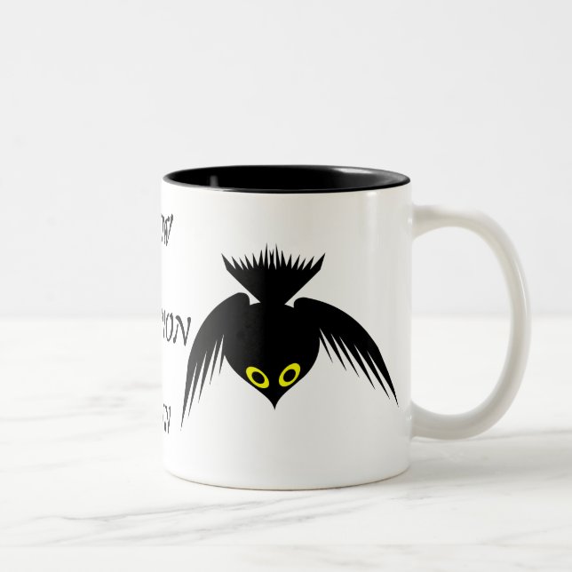 Caneca De Café Em Dois Tons Crow Magnon Man Custom Mug (Direita)