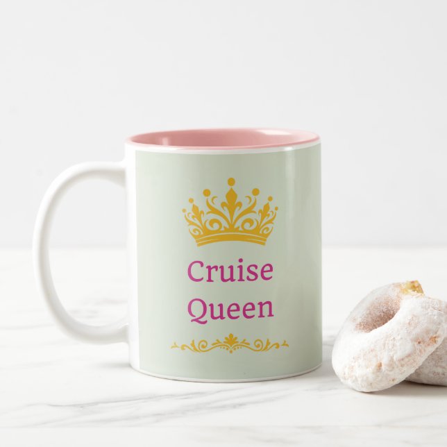 Caneca De Café Em Dois Tons Cruise Queen (Com Donut)