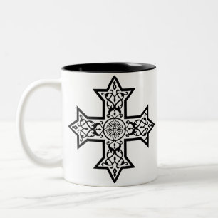 Caneca De Café Em Dois Tons Cruz Copta