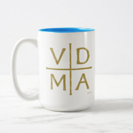 Caneca De Café Em Dois Tons Cruz da Reforma de Lutero