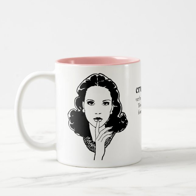 CANECA DE CAFÉ EM DOIS TONS CRUZAMENTO (Esquerda)