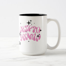 Caneca De Café Em Dois Tons Crypto Mama Mug