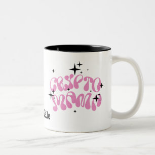 Caneca De Café Em Dois Tons Crypto Mama Mug