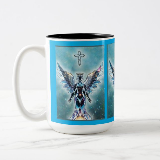 Caneca De Café Em Dois Tons Crystal Angels Coffee Mug (Esquerda)