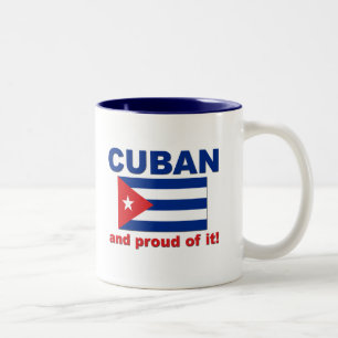 Caneca De Café Em Dois Tons Cubano orgulhoso