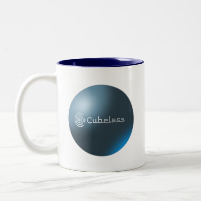 Caneca De Café Em Dois Tons Cubeless Mug (Esquerda)