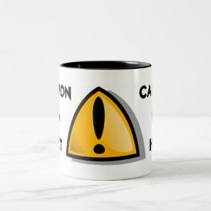 Caneca De Café Em Dois Tons CUIDADO SOU A Maçã Cerâmica QUENTE