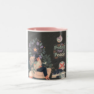 Caneca De Café Em Dois Tons Cuidadoso Professor de Volta às Aulas Autocuidado