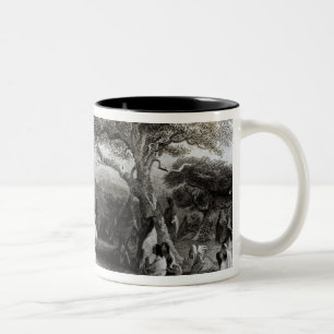 Caneca De Café Em Dois Tons Culto do Sun, gravado por R. Ehnshelwood