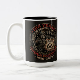 Caneca De Café Em Dois Tons Cultura de Café da Garagem do Esqueleto Piloto