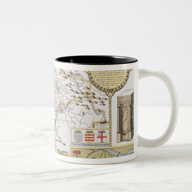Caneca De Café Em Dois Tons Cumberland e a cidade antiga de Carlile (Direita)
