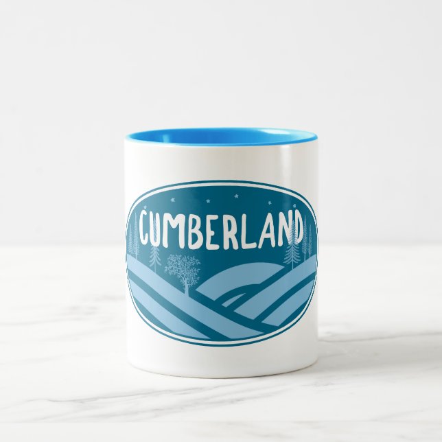 Caneca De Café Em Dois Tons Cumberland Maryland Outdoors (Centro)