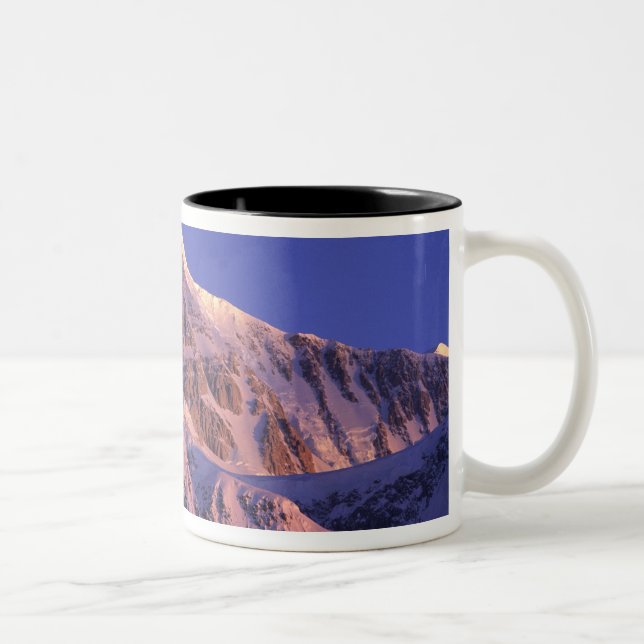 Caneca De Café Em Dois Tons Cume do Pico Denali (Mt. McKinley) em (Direita)