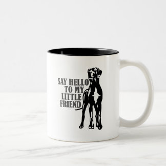 Caneca De Café Em Dois Tons cumprimente o meu amiguinho