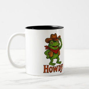 Caneca De Café Em Dois Tons Cumprimento Sapo                                  