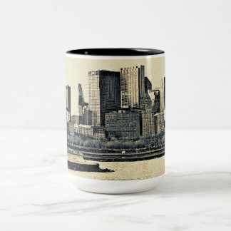 Caneca De Café Em Dois Tons Cumprimentos de Chicago