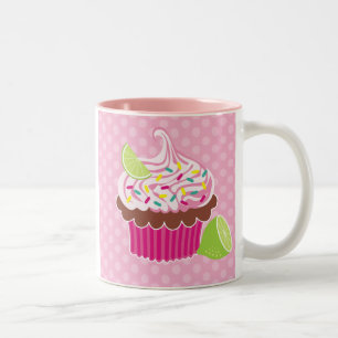 Caneca De Café Em Dois Tons Cupcake de Creme Chantilly