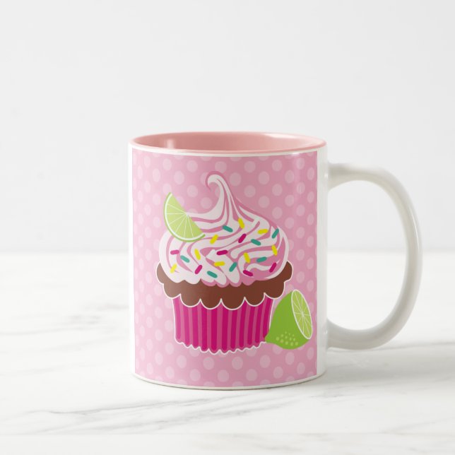 Caneca De Café Em Dois Tons Cupcake de Creme Chantilly (Direita)