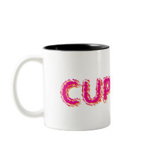 Cupcake Personalizado Texto Rosa