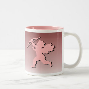 Caneca De Café Em Dois Tons Cupido