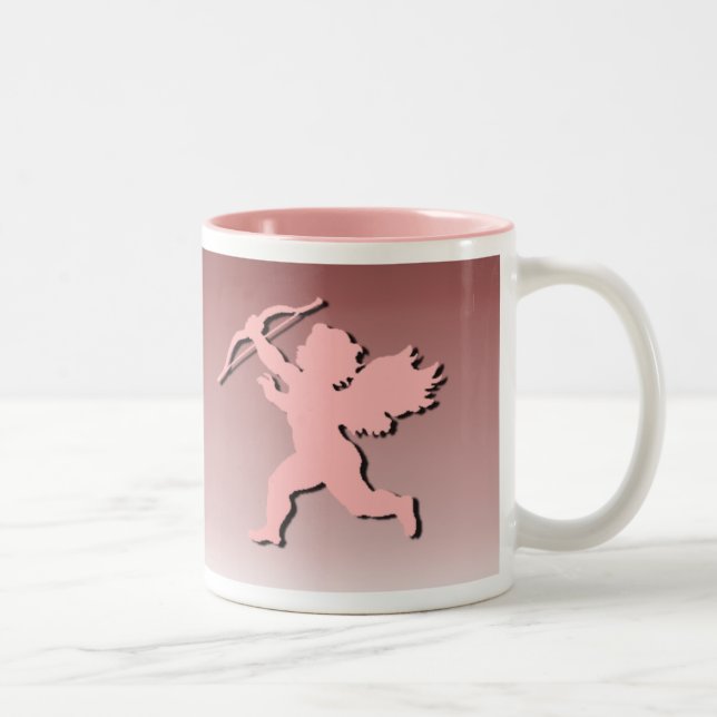 Caneca De Café Em Dois Tons Cupido (Direita)
