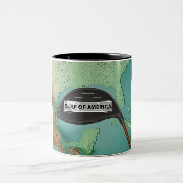 Caneca De Café Em Dois Tons Cuppa Golf da América (Centro)