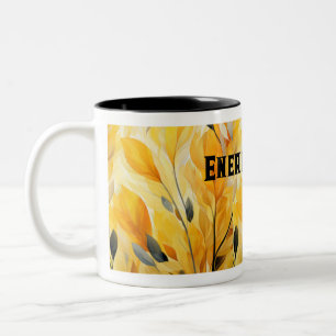 Caneca De Café Em Dois Tons Cups de Fluxos de Energia