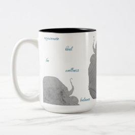 Caneca De Café Em Dois Tons Cura Rejuvenescer Polvo Maureen Girard Mar