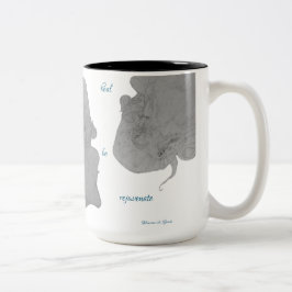 Caneca De Café Em Dois Tons Cura Rejuvenescer Polvo Maureen Girard Mar
