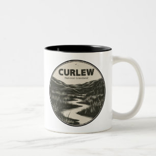 Caneca De Café Em Dois Tons Curlew National Grassland Idaho Stream