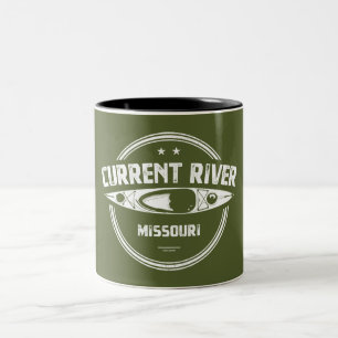 Caneca De Café Em Dois Tons Current River Missouri Kayaking