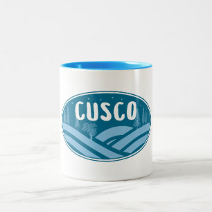 Caneca De Café Em Dois Tons Cusco Peru Aventura
