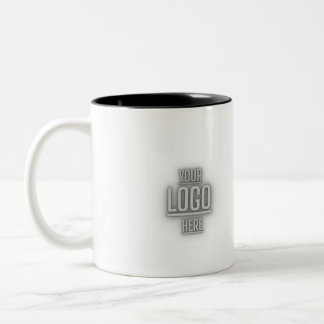 Caneca De Café Em Dois Tons Custom Business Logo Branded Coffee Mug