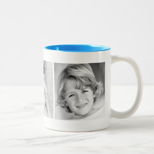 Caneca De Café Em Dois Tons Custom Photo Personalized Mug (Direita)