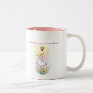 Caneca De Café Em Dois Tons Customizável: Dançarino feericamente