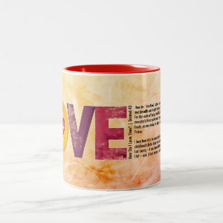 Caneca De Café Em Dois Tons Customize Valentines Day How Do I Love Thee Mug
