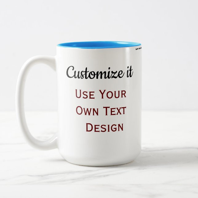 Caneca De Café Em Dois Tons Custum Mug (Esquerda)