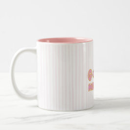 Caneca De Café Em Dois Tons Cute Donut Good Morning Two-Tone Coffee Mug