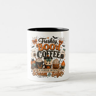 Caneca De Café Em Dois Tons Cute Fantasma Assustador Amante de Café Halloween