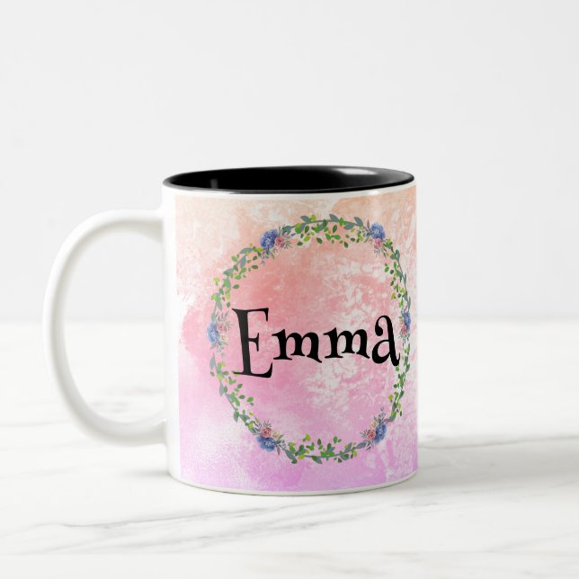 Caneca De Café Em Dois Tons Cute little unicorn  (Esquerda)