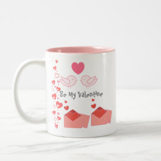 Caneca De Café Em Dois Tons Cute no Dia dos Namorados
