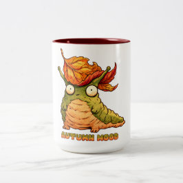 Caneca De Café Em Dois Tons Cute Outono Lesma Suéter Clima de Outono