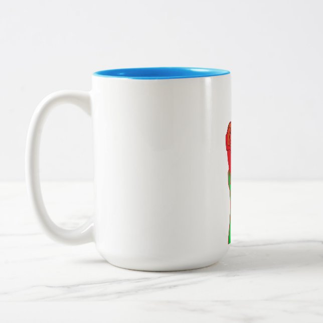 Caneca De Café Em Dois Tons cute romantic mug (Esquerda)