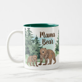 Caneca De Café Em Dois Tons Cute Scandi Bears Woodland Forest Bear