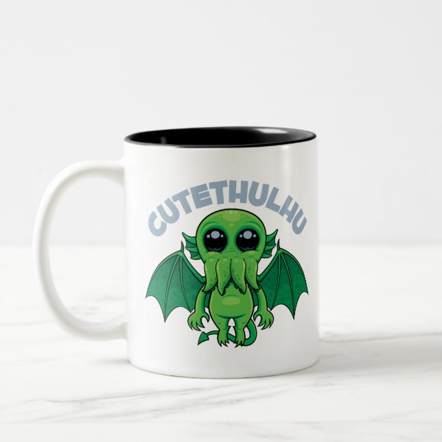 Caneca De Café Em Dois Tons Cutethulhu (Esquerda)