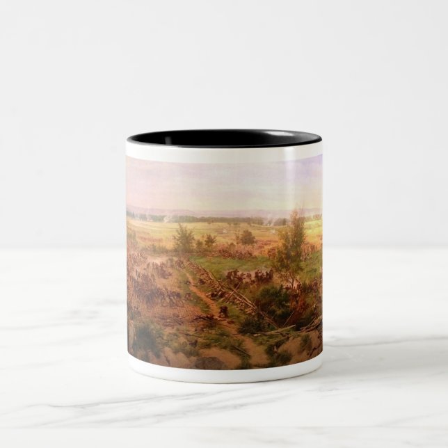 Caneca De Café Em Dois Tons Cyclorama Paul Philippoteaux de Gettysburg do (Centro)