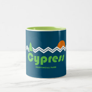 Caneca De Café Em Dois Tons Cypress Provincial Park Retro