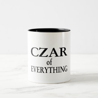Caneca De Café Em Dois Tons Czar de tudo